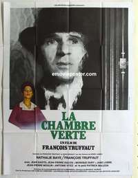 g079 GREEN ROOM French one-panel movie poster '79 Francois Truffaut, French!