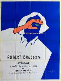 g093 INTEGRALE French one-panel movie poster '89 Robert Bresson tribute!