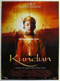 g100 KUNDUN French one-panel movie poster '97 Martin Scorsese, Tibet, China!