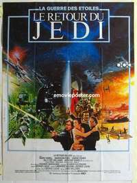 g151 RETURN OF THE JEDI French one-panel movie poster '83 George Lucas