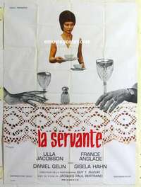 g157 SERVANT French one-panel movie poster '70 Jacques Bertrant