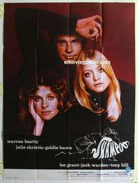 g159 SHAMPOO French one-panel movie poster '75 Warren Beatty, Christie, Hawn