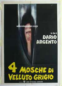 g218 FOUR FLIES ON GREY VELVET Italian 1p R70s Argento's 4 Mosche di Velluto Grigio, different!