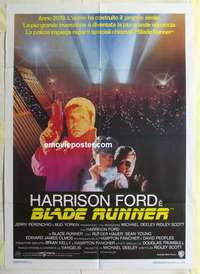 g201 BLADE RUNNER Italian one-panel movie poster '82 Harrison Ford, Hauer