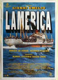 g234 LAMERICA Italian one-panel movie poster '94 Gianni Amelio, Enrico Lo Verso