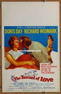 g675 TUNNEL OF LOVE window card movie poster '58 Doris Day, Richard Widmark