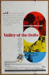 g679 VALLEY OF THE DOLLS window card movie poster '67 sexy Sharon Tate!
