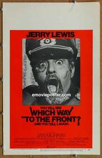 g694 WHICH WAY TO THE FRONT window card movie poster '70 Jerry Lewis