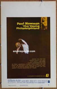 g710 YOUNG PHILADELPHIANS window card movie poster '59 Paul Newman, Keith