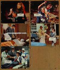 h795 IN THE DEVIL'S GARDEN 5 English movie lobby cards '73 Suzy Kendall