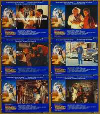 h873 BACK TO THE FUTURE 6 English movie lobby cards '85 Michael J. Fox