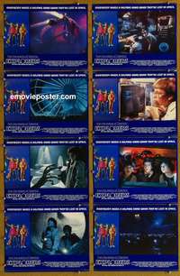 j255 EXPLORERS 8 English movie lobby cards '85 River Phoenix, Hawke