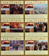 h906 FAR & AWAY 6 English movie lobby cards '92 Tom Cruise, Kidman