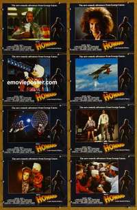 j283 HOWARD THE DUCK 8 English movie lobby cards '86 George Lucas