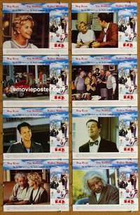 j288 IQ 8 English movie lobby cards '94 Meg Ryan, Tim Robbins, Schepisi