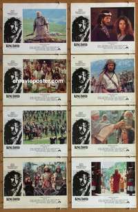 j294 KING DAVID 8 English movie lobby cards '85 Richard Gere, Woodward
