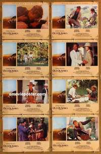 j319 OUT OF AFRICA 8 English movie lobby cards '85 Redford, Streep