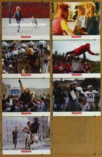 j221 WILDCATS 7 English movie lobby cards '85 Goldie Hawn, football!