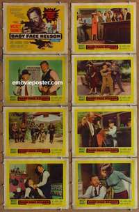 j234 BABY FACE NELSON 8 movie lobby cards '57 Mickey Rooney