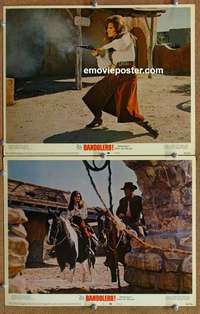 h033 BANDOLERO 2 movie lobby cards '68 Raquel Welch shooting!
