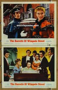 h034 BARRETTS OF WIMPOLE STREET 2 movie lobby cards '57 Jones