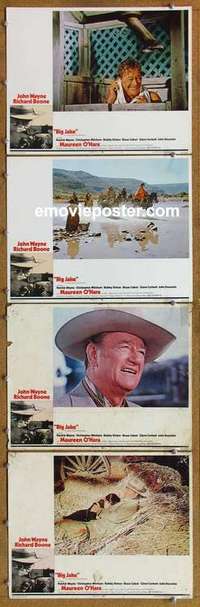 h590 BIG JAKE 4 movie lobby cards '71 John Wayne, Richard Boone