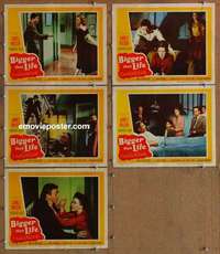h880 BIGGER THAN LIFE 6 movie lobby cards '56 Nicholas Ray, drugs!