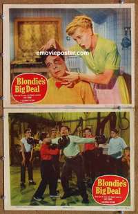 h047 BLONDIE'S BIG DEAL 2 movie lobby cards '49 Penny Singleton, Lake