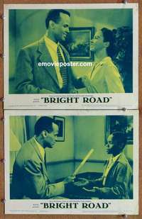 h061 BRIGHT ROAD 2 movie lobby cards R62 Dorothy Dandridge, Belafonte