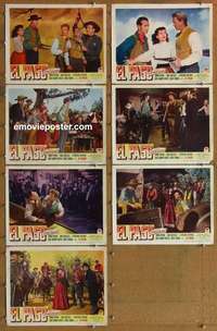 j070 EL PASO 7 movie lobby cards '49 John Payne, Gail Russell