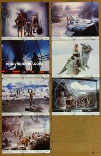 j071 EMPIRE STRIKES BACK 7 color 11x14 movie stills '80 George Lucas