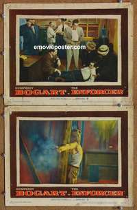 h098 ENFORCER 2 movie lobby cards '51 Humphrey Bogart, Ted de Corsia