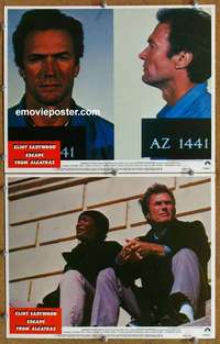 h099 ESCAPE FROM ALCATRAZ 2 movie lobby cards '79 Clint Eastwood