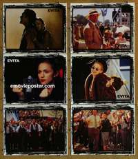 h904 EVITA 6 movie lobby cards '96 Madonna, Antonio Banderas