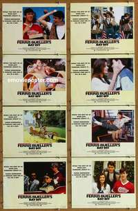 j259 FERRIS BUELLER'S DAY OFF 8 English movie lobby cards '86 Broderick