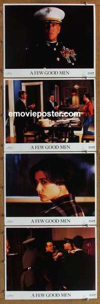 h621 FEW GOOD MEN 4 movie lobby cards '92 Tom Cruise, Jack Nicholson