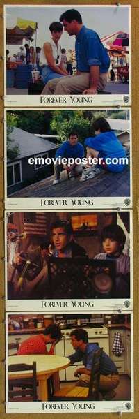 h624 FOREVER YOUNG 4 movie lobby cards '92 Mel Gibson, Jamie Lee Curtis