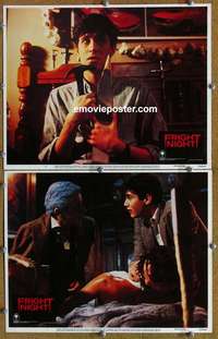 h109 FRIGHT NIGHT 2 movie lobby cards '85 Chris Sarandon, horror!
