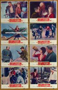 j270 GIRL & THE GENERAL 8 movie lobby cards '67 Rod Steiger, Lisi