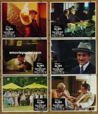 h914 GODFATHER 2 6 movie lobby cards '74 De Niro, Coppola, Al Pacino