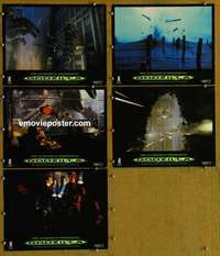h784 GODZILLA 5 movie lobby cards '98 Matthew Broderick, Jean Reno