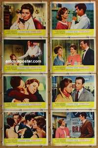 j274 GOODBYE AGAIN 8 movie lobby cards '61 Ingrid Bergman, Montand