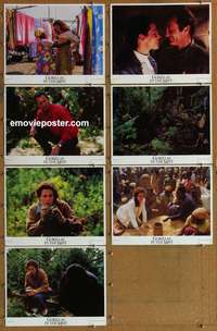 j091 GORILLAS IN THE MIST 7 movie lobby cards '88 Sigourney Weaver