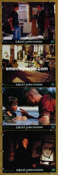 h628 GREAT EXPECTATIONS 4 movie lobby cards '98 Gwyneth Paltrow