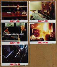h788 GUILTY AS SIN 5 movie lobby cards '93 De Mornay, Sidney Lumet