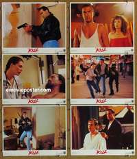h920 HARD TO KILL 6 movie lobby cards '90 Steven Seagal, LeBrock