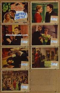 j099 HATTER'S CASTLE 7 Spanish/US movie lobby cards '48 Newton, Mason