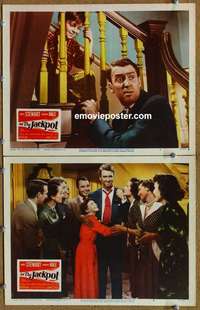 h170 JACKPOT 2 movie lobby cards '50 James Stewart, Barbara Hale