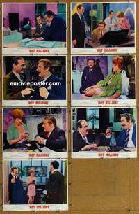 j105 HOT MILLIONS 7 movie lobby cards '68 Peter Ustinov, Maggie Smith