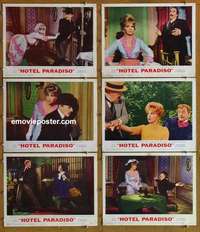 h927 HOTEL PARADISO 6 movie lobby cards '66 Alec Guinness, Lollobrigida
